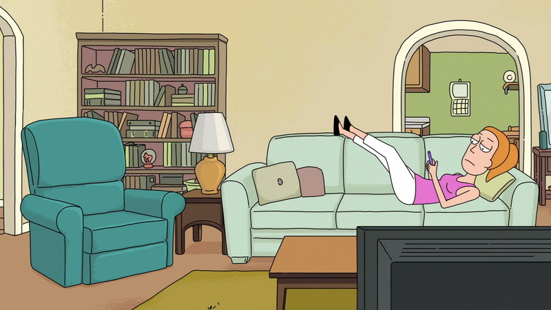 music, people, listening, wireless technology, multi colored, connection, cartoon, computer, Adult Swim, indoors, Summer Smith, 1080P, wall - building feature