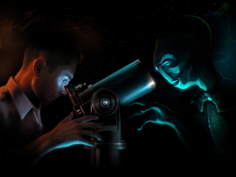 illuminated, technology, digital, gray, men, science, boys, scientists, laser, alien, childhood, child, offspring, aliens, looking, space, one person, star - space