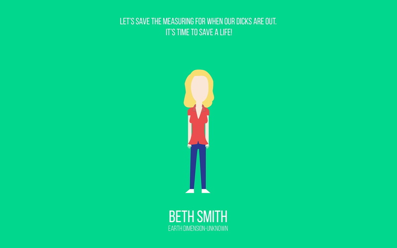 cartoon, minimalism, Beth Smith, 1080P, Rick and Morty