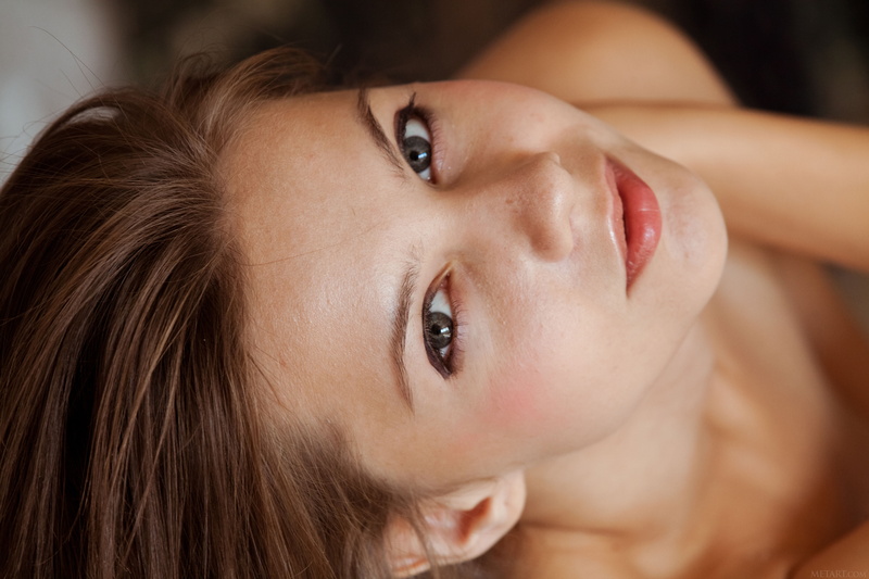 beautiful people, teen , hairstyle, women, looking at camera, indoors, close-up, smiling, portrait, beauty, contemplation, adult, hair, young adult, MetArt Magazine