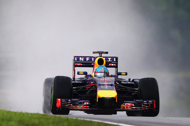 vettel, formula 1, red bull, sebastian, rb 10, rain, 2K