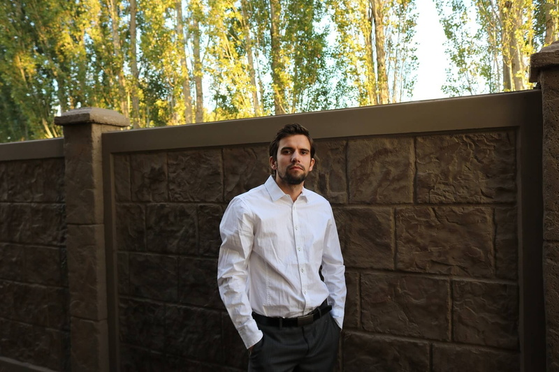 moreno, camisa, 1080P, paseo, blanca, hombre