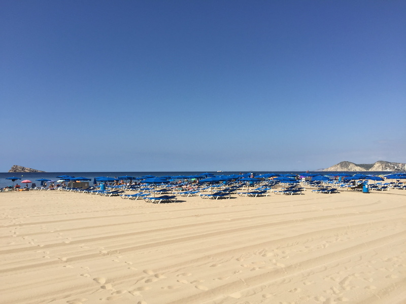 benidorm, 2K, no people, tranquil scene, horizon over water, nature, tranquility, summer, water, mediterranean, land, sunbeds, beauty in nature, beach