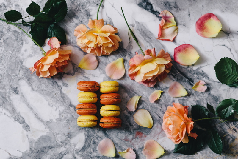 cookie, marble backgound, close-up, macaroon, table, season, french macaroons, candy, healthy eating, flower, wellbeing, flowering plant, healthcare and medicine