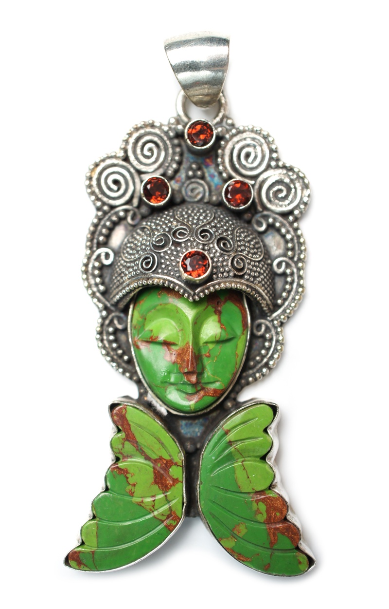 big, amulet, pendant, glass, chain, sculpture, green, decoration, human representation, gemstones, 4K, close-up, semiprecious, cut out, red, statue, cabochon