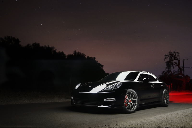 star, outdoors, Vorsteiner, space, star field, road, Porsche Panamera, astronomy, land vehicle, Carbon Graphite, motor vehicle, 5K, street, mode of transportation