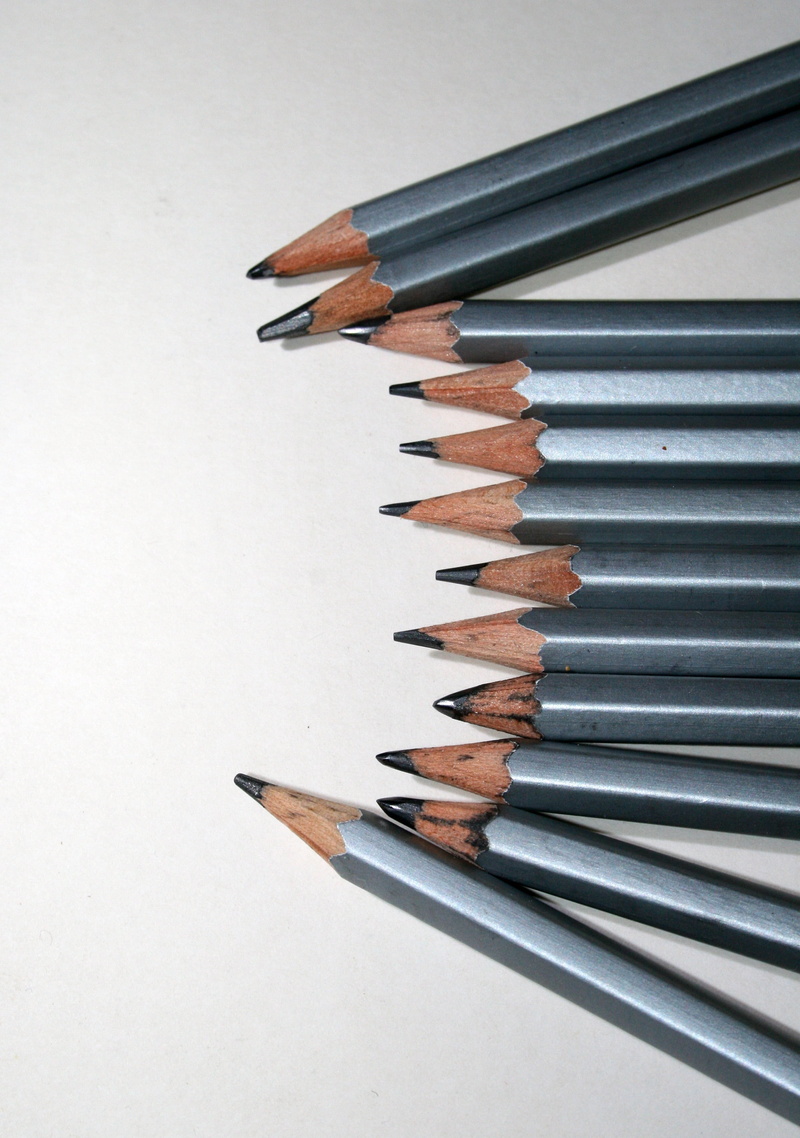 art and craft, variety, colored pencil, in a row, used, variation, arrangement, pencils, close-up, 2K, white background, no people, indoors, pencil, writing instrument