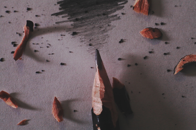 fruit, directly above, lead, write, shaving, sunlight, nature, paper, group of objects, written, messy, indoors, aggression, freshness, no people, blood