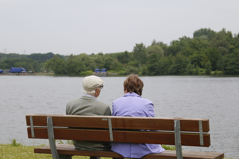 mature Adult, view, senior couple, real people, nature, 5K, leisure activity, outdoors, day, rest, time Of Day, image Type, image Technique, time, color Image