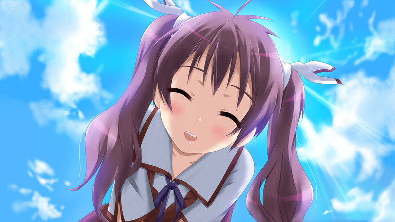 representation, sunlight, Usami Masamune, art and craft, day, Mayo Chiki!, sky, no people, nature, outdoors, cloud - sky, female likeness, blue, close-up