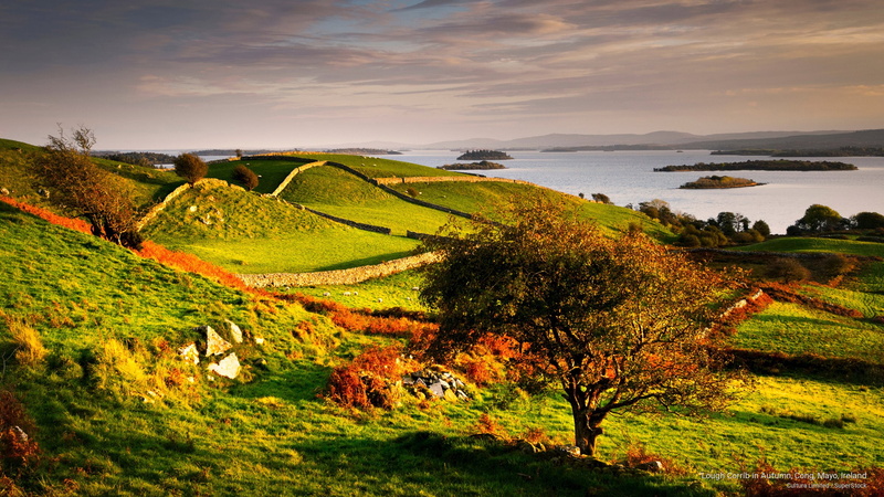 cong, corrib, mayo, lough, Fall, autumn, ireland, 2K