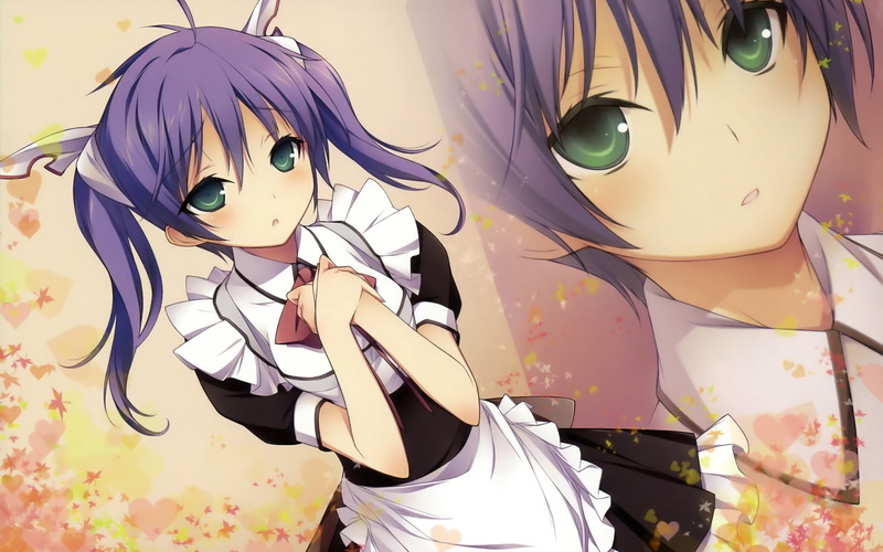 mayo, masamune, hair, chiki, usami, eyes, green, purple, 2K