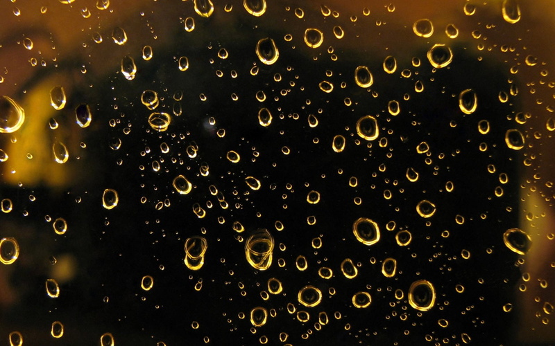 1080P, gotas, lluvia, cristal