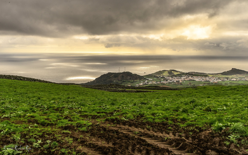 Azores, hill, mountain, Serra, fields, sky, landscape, tracks, ores, green grass, Terceira, outdoors, cloud - Sky, rock - Object, Cume, Tormenta, 5K, green