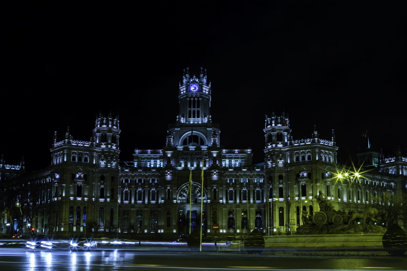 Photo, f/1.4, Cibeles, 105mm, T1, grey, architecture, Nights, 35mm, illuminated, urban Scene, II, España, Canon Eos 6D, Photoshop  Lightroom, europe, USM