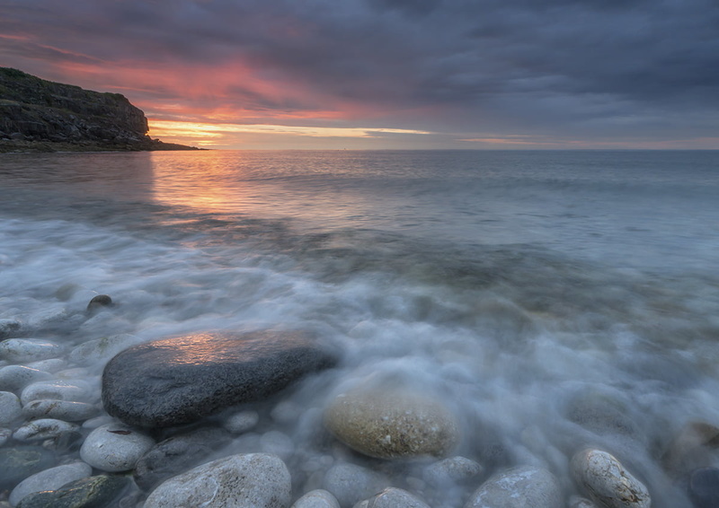 day, sky, photo, sunset, wave, Beach, Cymru  Wales, water, Black Rock, black, dusk, waves, pebbles, Beaumaris, nature, shore, rock - Object, north wales