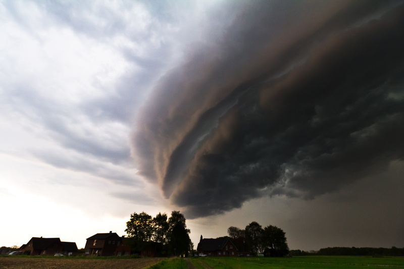 atmosphere, cloud roller, thunderstorm, sky, sunset, tree, storm, no people, meteorology, a thunderstorm cell, environment, storm cloud, 5K, outdoors
