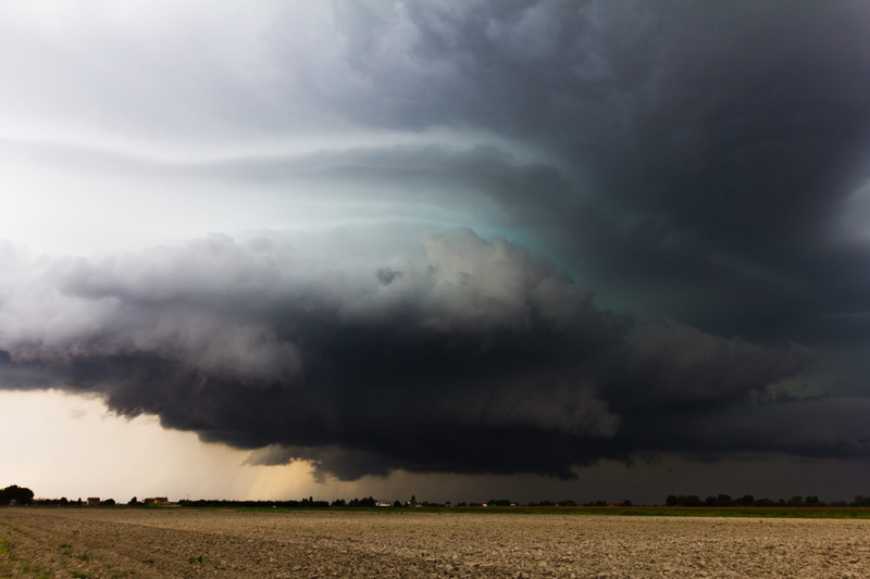 beauty in nature, north italy, tornado, storm clouds, drama, overcast, super cell, cloud - sky, thunderstorm, weather mood, storm, tranquil scene, extreme weather