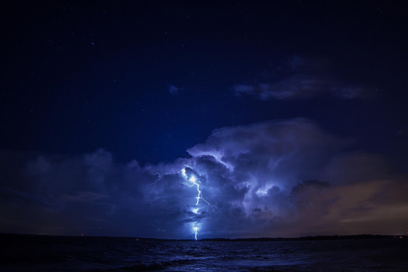 walppaper, lightning, thunder, 1080P, sky, nuit, flash, night, storn, nature, foudre, eclair