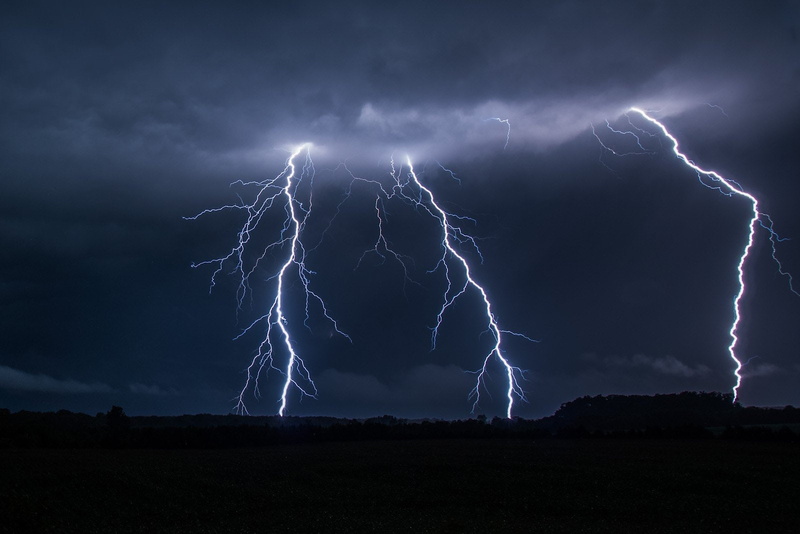720P, eclair, thunder, walppaper, foudre, nuit, sky, lightning, storn, flash, night, nature