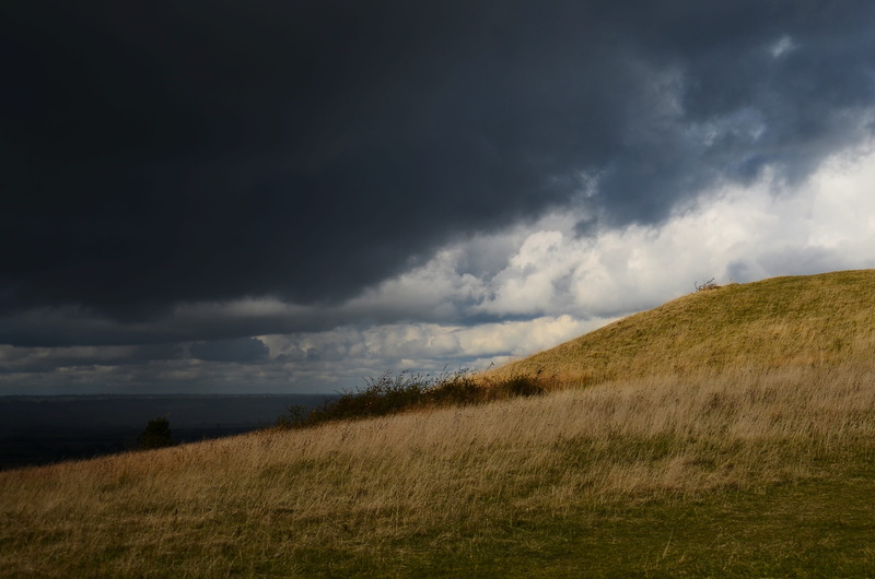 plain, gray, overcast, beauty In Nature, sky, cloud, tranquil scene, ominous, panorama photography, outdoors, no People, hill, landscape, semi-arid, bed