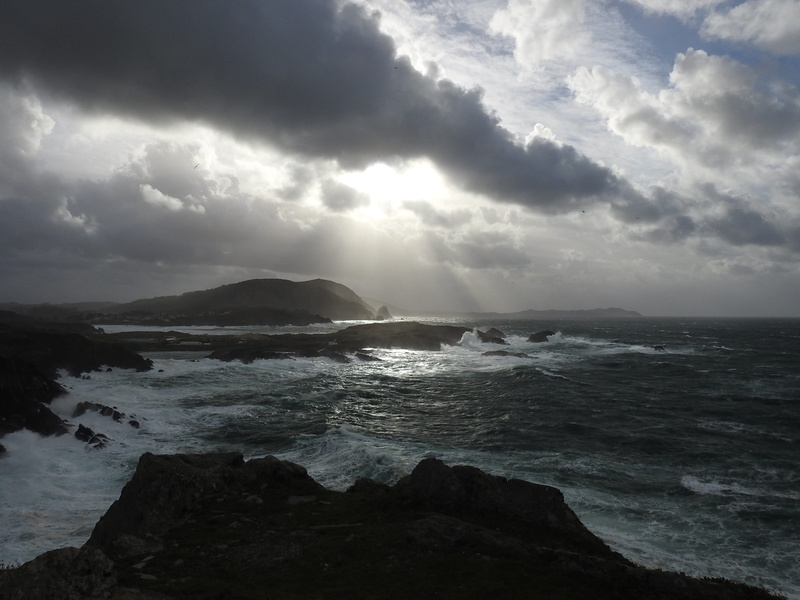 storm, no People, scenics - nature, horizon, tranquil scene, ominous, coastline, beauty in nature, rock - Object, ocean waves, dramatic Sky, scenics, formation
