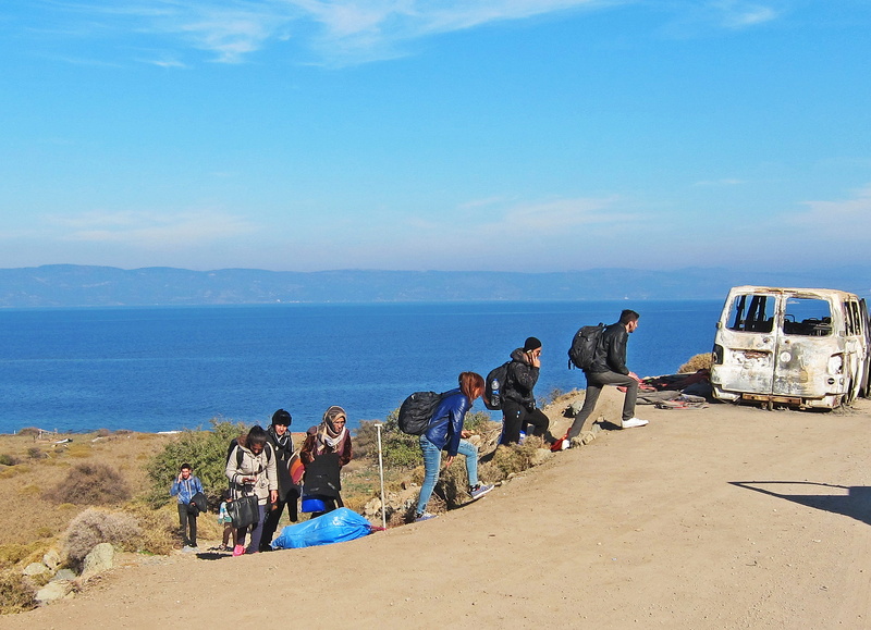 lesvos, trip, people, homeless, vacations, leisure activity, group, nature, turkey, medium group of people, europe, sky, greece, land, safety, water, 2K