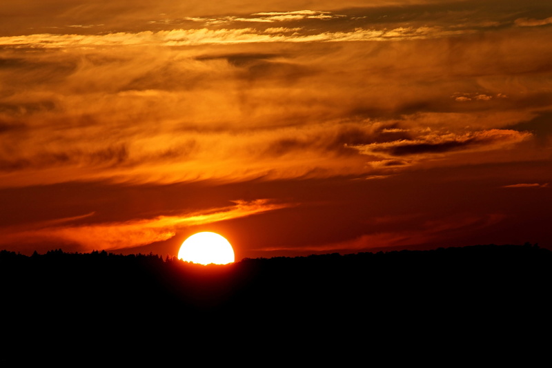 awe, mood, cloudy, atmosphere, beauty in nature, environment, evening, orange color, landscape, back light, sunlight, abendstimmung, go under, evening sky
