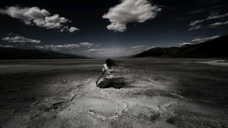 sky, people, no People, environment, tranquility, valley, summer, remote, water, sand, the disappearance, the wind, rock - Object, outdoors, travel Destinations