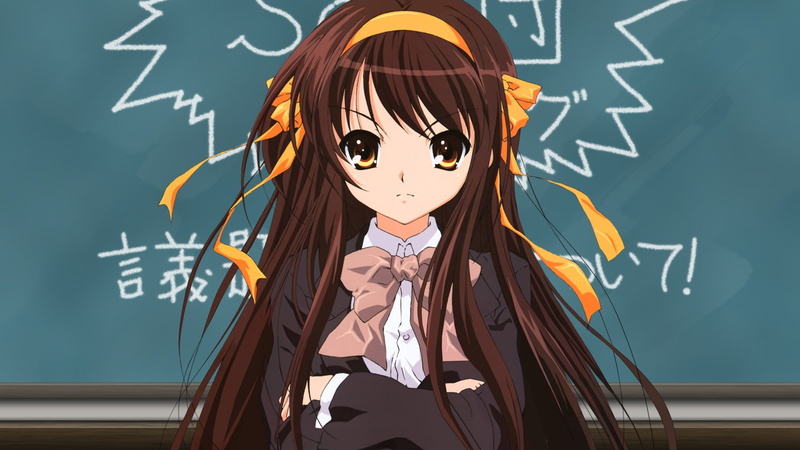 1080P, anime, haruhi, melancholy, The Melancholy of Haruhi Suzumiya, people, suzumiya, long, hd, disappearance, art, hair