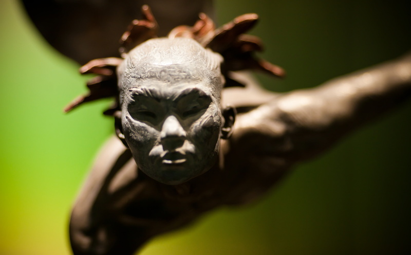 people, gracefully, emotion, Sculpture, selective focus, spooky, animal wildlife, disappear, portrait, bizarre, outdoors, human body part, s, close-up