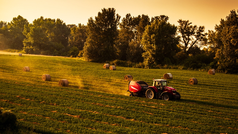 vehicle, dust, field, tractors, 5K, sunset