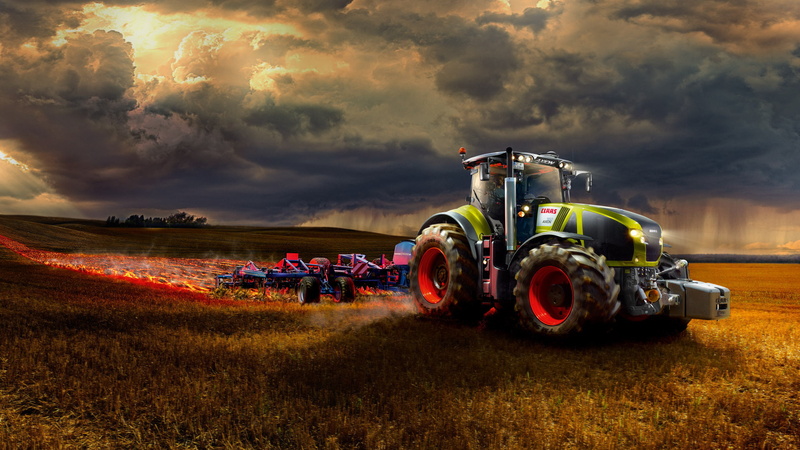 crop, plow, industry, dirt, field, non-Urban Scene, landscape, machinery, sunset, land, Klaas, growth, harrow, agricultural Machinery, landscaped, wheat