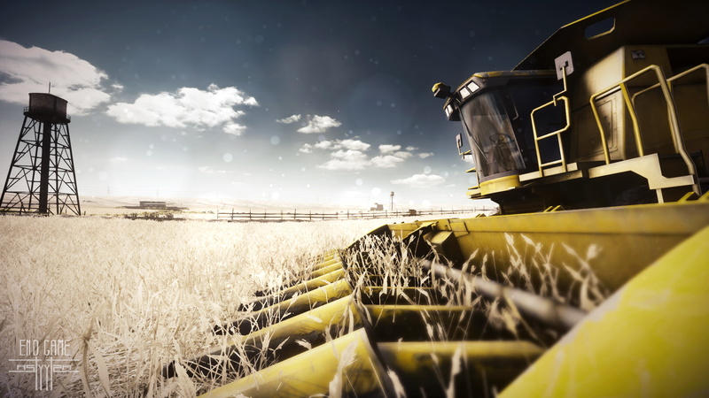 1080P, train, water, vehicle, no people, train - vehicle, land vehicle, field, wheel, rail transportation, sky, plant, track, public transportation, tractors