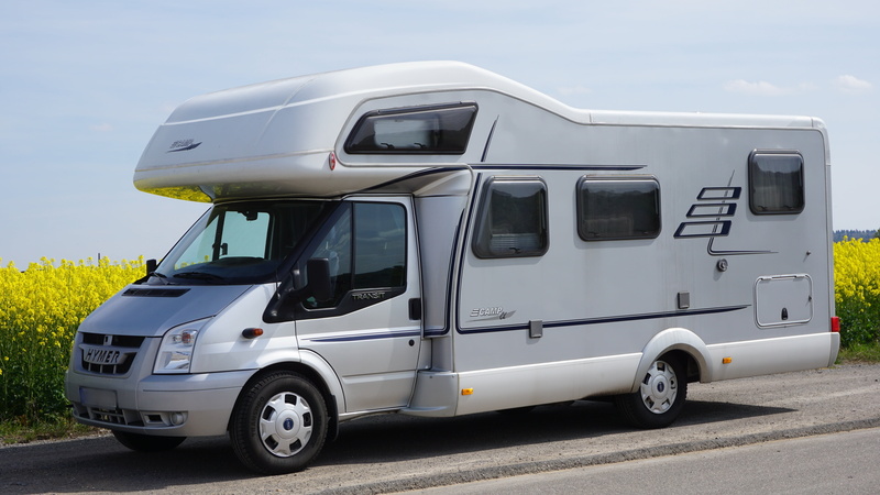 motor vehicle, day, white color, auto, street, rv, city, stationary, truck, transportation, sky, transit ford camper, van - vehicle, ford, plant, 5K, no people