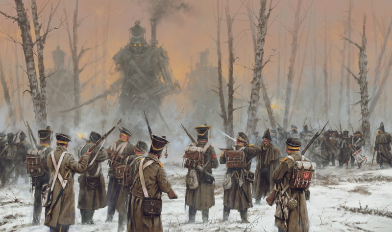 Iron Harvest, land, animal wildlife, group of animals, tree, snow, fog, vertebrate, animal themes, forest, outdoors, built structure, no people, 1080P