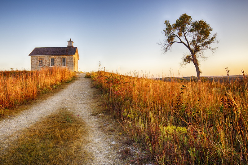 sky, rural Scene, farm, brown, fox, house, brown house, 4K, outdoors, Cottonwood Falls, creek, Flint Hills, grass, nature, Fox Creek, Strong City, landscape