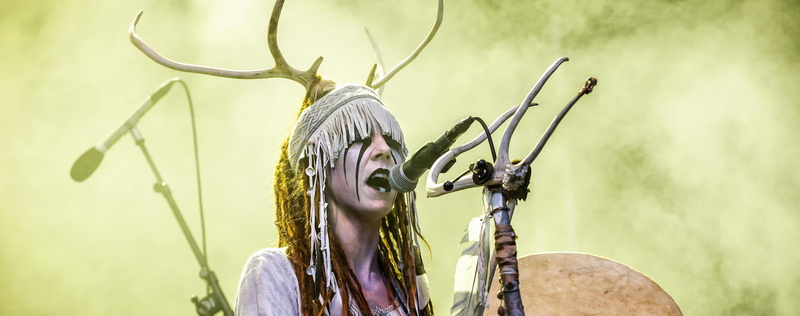 Heilung, 5K, folk metal, Heilung Band, norse, concerts, headdress, Maria Franz, folk music