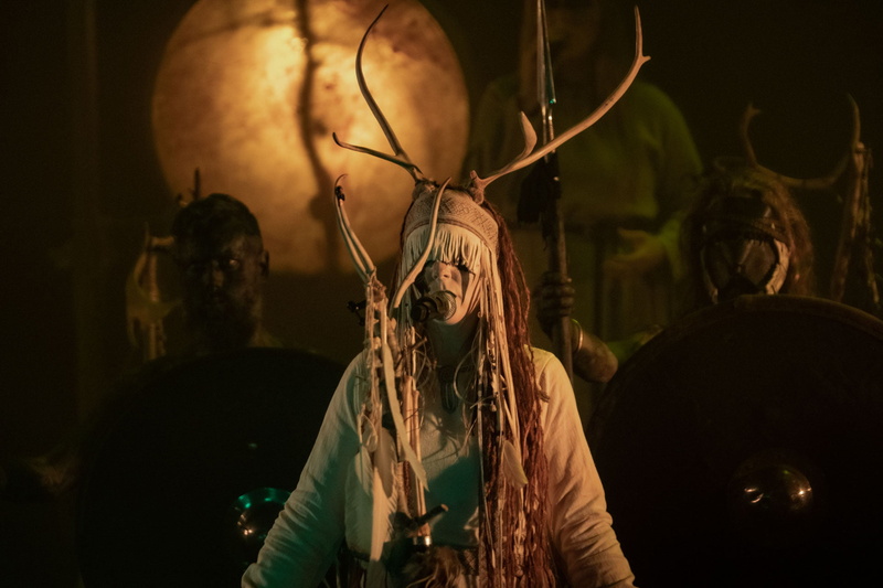 Maria Franz, Moon, folk metal, folk music, Heilung, norse, 1080P, headdress, concerts, Heilung Band