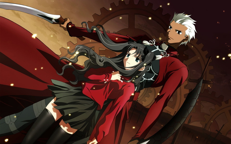 sculpture, creativity, metal, 1080P, art and craft, illuminated, Fate/Stay Night, close-up, anime, multi colored, anime boys, night, representation, no people