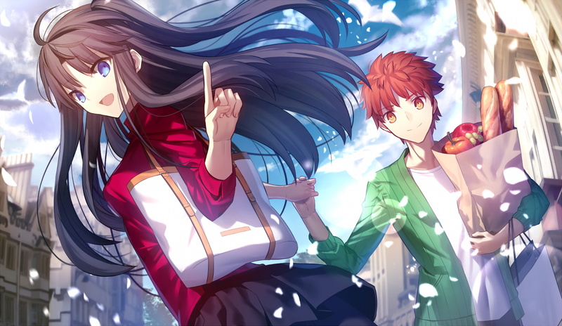 Rin Tohsaka, Fate/Stay Night: Unlimited Blade Works, Shirou Emiya, Fate Series, 1080P