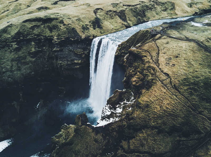 Daniel Casson, landscape, Iceland, waterfall, river, 1080P