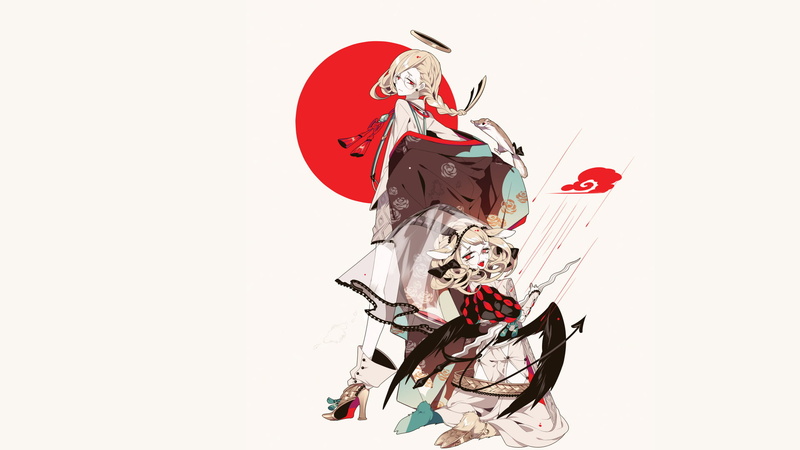 art and craft, red eyes, no people, braids, cut out, copy space, animal representation, animal themes, wall - building feature, studio shot, indoors, vampires