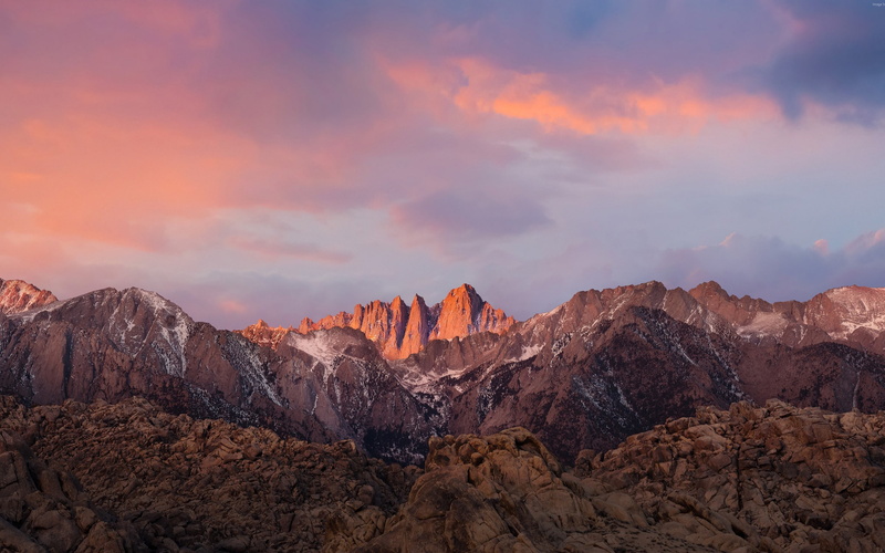 environment, mountain, outdoors, landscape, cloud - sky, rock formation, brown, scenics - nature, tranquil scene, macos, rock - object, sierra, no people