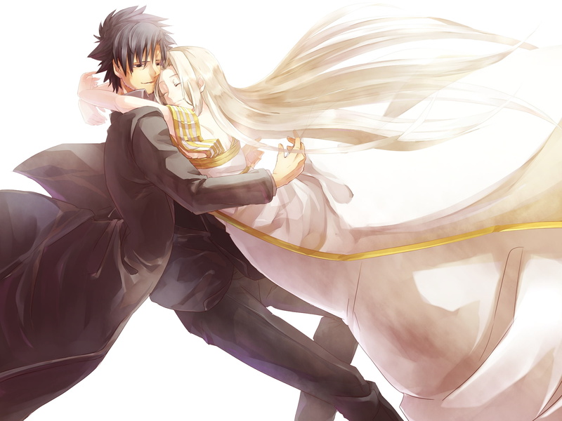 digital composite, young women, 1080P, hairstyle, Fate/Zero, day, lifestyles, Fate Series, Irisviel von Einzbern, indoors, wind, Kiritsugu Emiya, one person