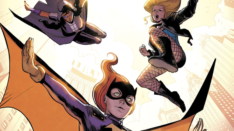 Long Hair, Black Hair, Huntress (DC Comics), Black Canary, Cape, Hood, Jacket, Batgirl, Comics, 1080P, Mask, Shorts, Fishnet, Woman, Orange Hair, Blonde
