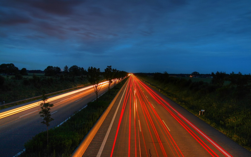 2K, cars, hd, way, highway, timelapse, freeway, night, lights
