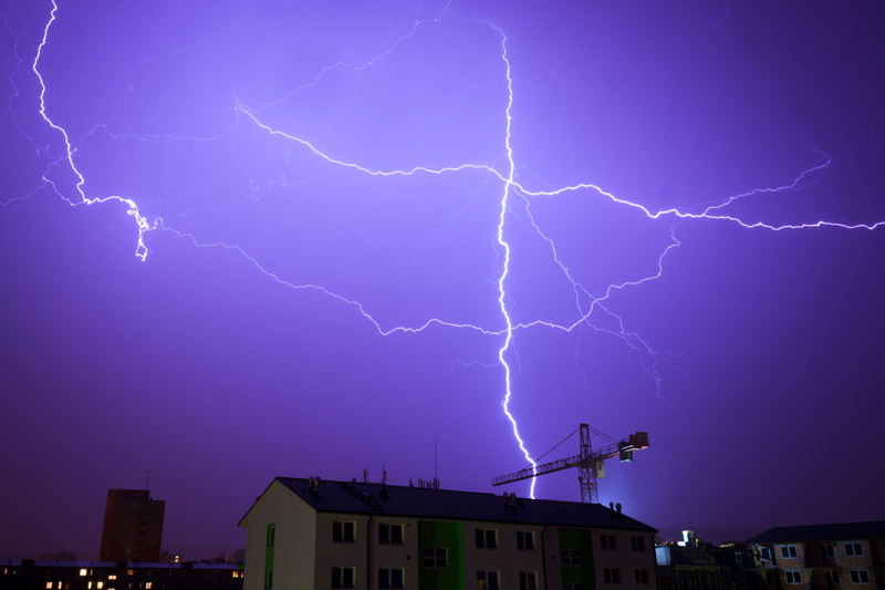 no people, ominous, meteorology, architecture, night, slovakia, jagged, beauty in nature, atmosperic, power in nature, multiple, lightning at night, outdoors