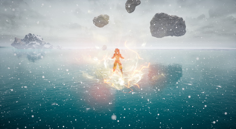 outdoors, full length, nature, men, real people, sea, Dragon Ball, adult, digital composite, leisure activity, sky, two people, lifestyles, Dragon Ball Unreal