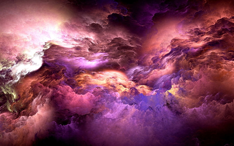Clouds, Colors, 2K, Unreal, Abstract
